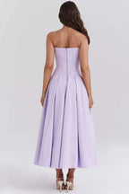 Laarni Off Shoulder Corset Midi Dress