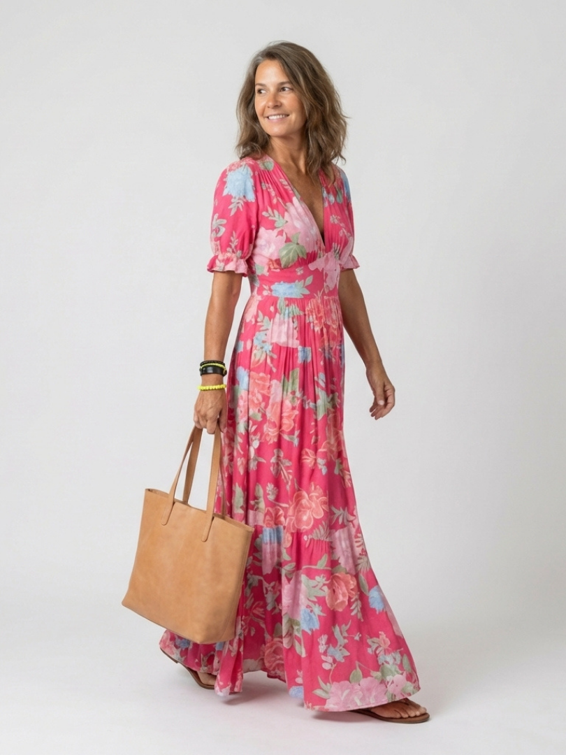 Aubrey | Flutter Sleeve Flow Dress