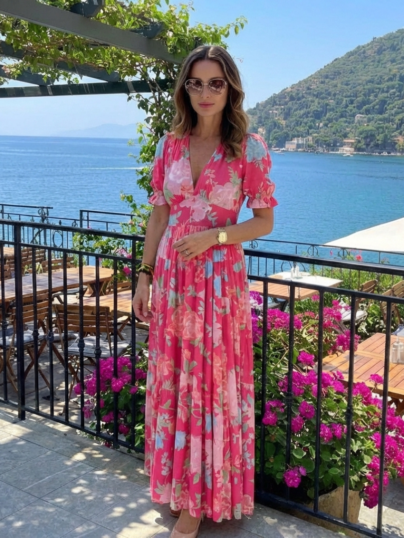 Aubrey | Flutter Sleeve Flow Dress