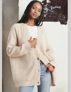 Poppy | Soft Oversized Ribbed Cardigan