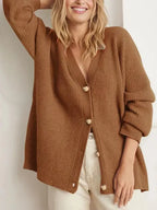 Poppy | Soft Oversized Ribbed Cardigan