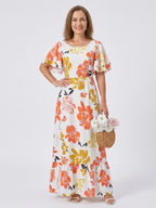 Wendy | Tiered Flutter Maxi Dress