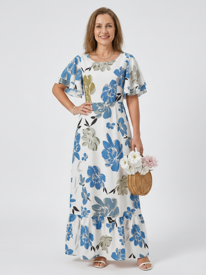 Wendy | Tiered Flutter Maxi Dress