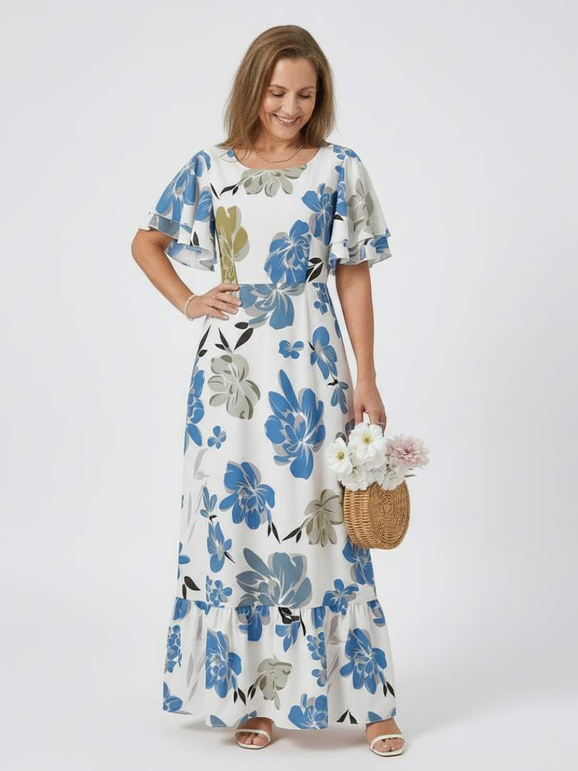 Wendy | Tiered Flutter Maxi Dress