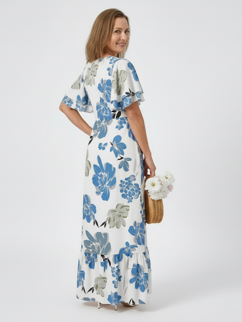 Wendy | Tiered Flutter Maxi Dress