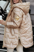 Women's Cozy Hooded Quilted Puffer Jacket