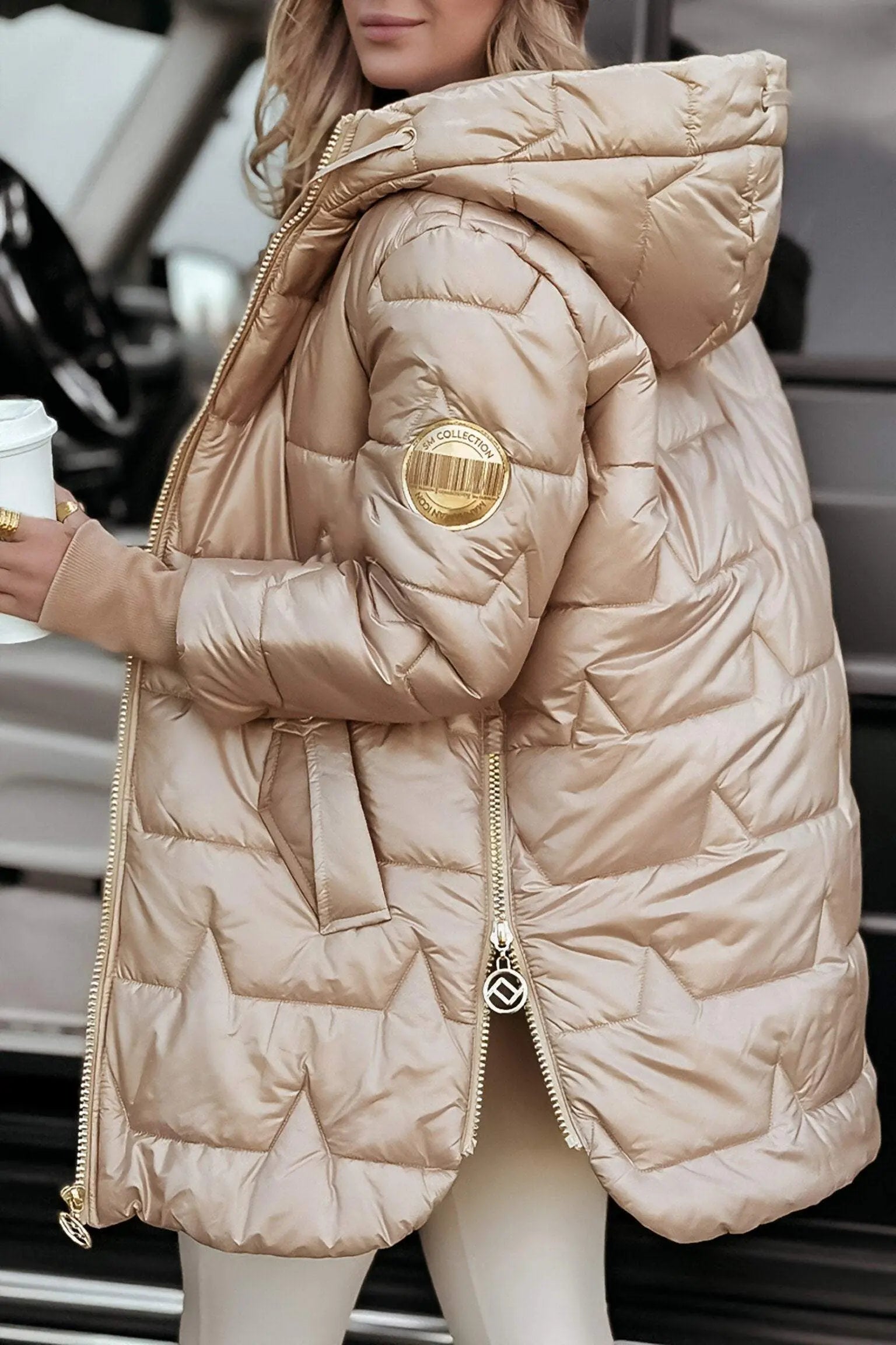 Women's Cozy Hooded Quilted Puffer Jacket