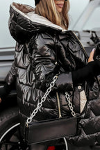 Women's Cozy Hooded Quilted Puffer Jacket