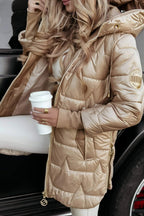 Women's Cozy Hooded Quilted Puffer Jacket