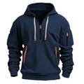 Men's Zip Pocket Casual Hoodie