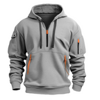 Men's Zip Pocket Casual Hoodie
