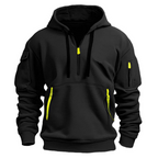 Men's Zip Pocket Casual Hoodie