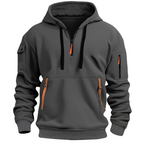 Men's Zip Pocket Casual Hoodie
