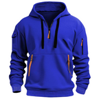 Men's Zip Pocket Casual Hoodie