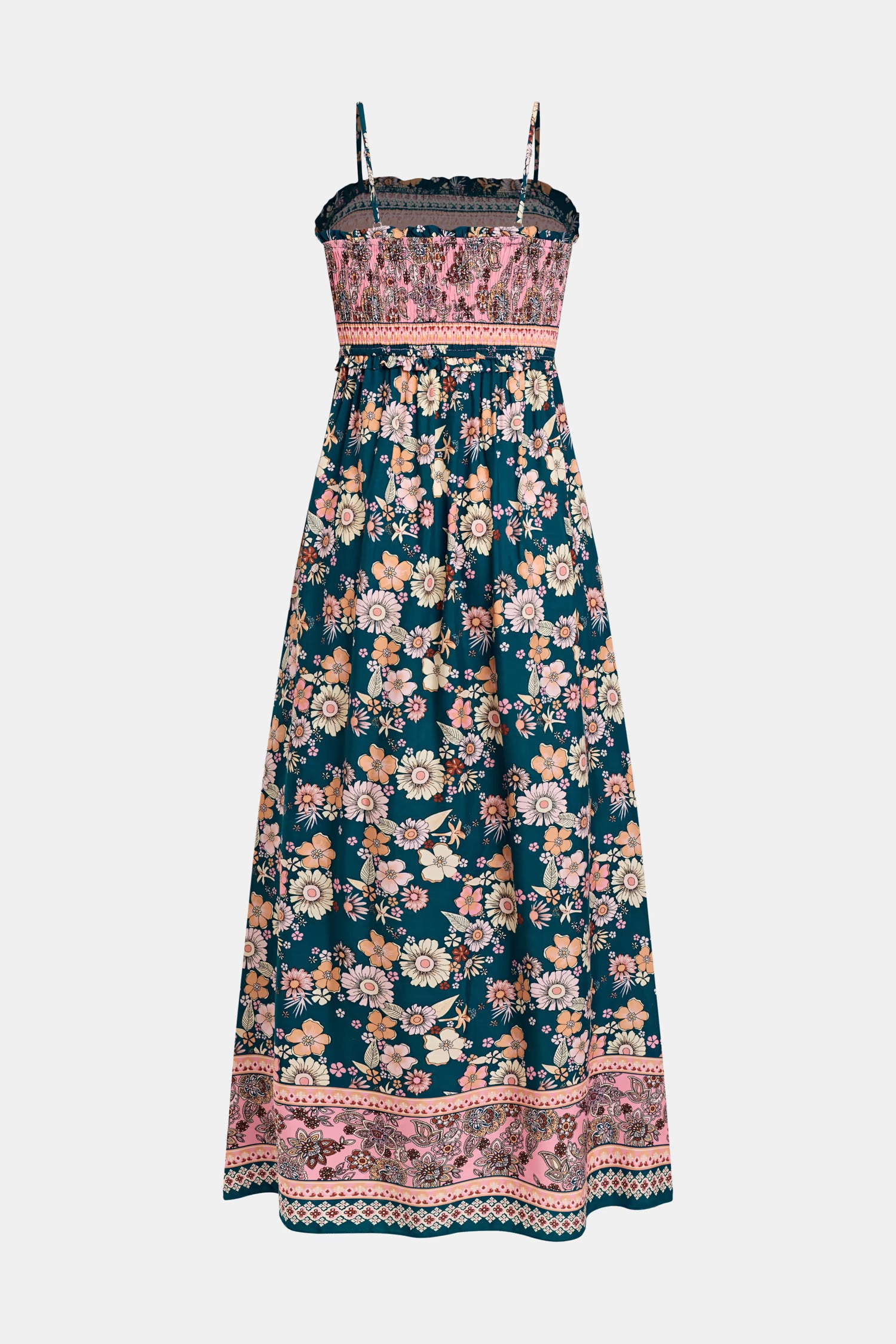 Women's Spaghetti Strap Floral Maxi Dress