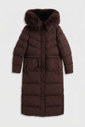 Ava | Faux Fur Hooded Longline Coat