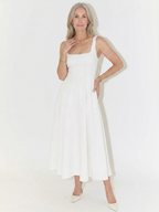 Grace Square Neck Midi Dress