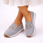 Women's Knit Orthopedic Loafers – Slip-On Comfort