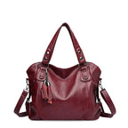 Women's Vegan Leather Tote Bag – Detachable Strap