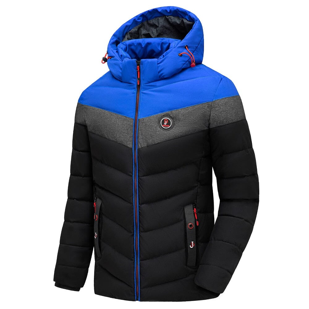 Men's Padded Winter Jacket – Removable Hood