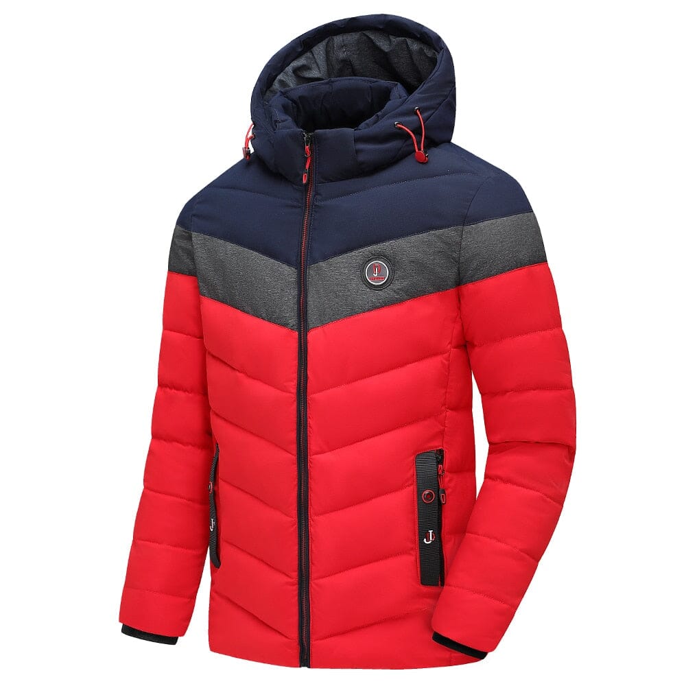 Men's Padded Winter Jacket – Removable Hood