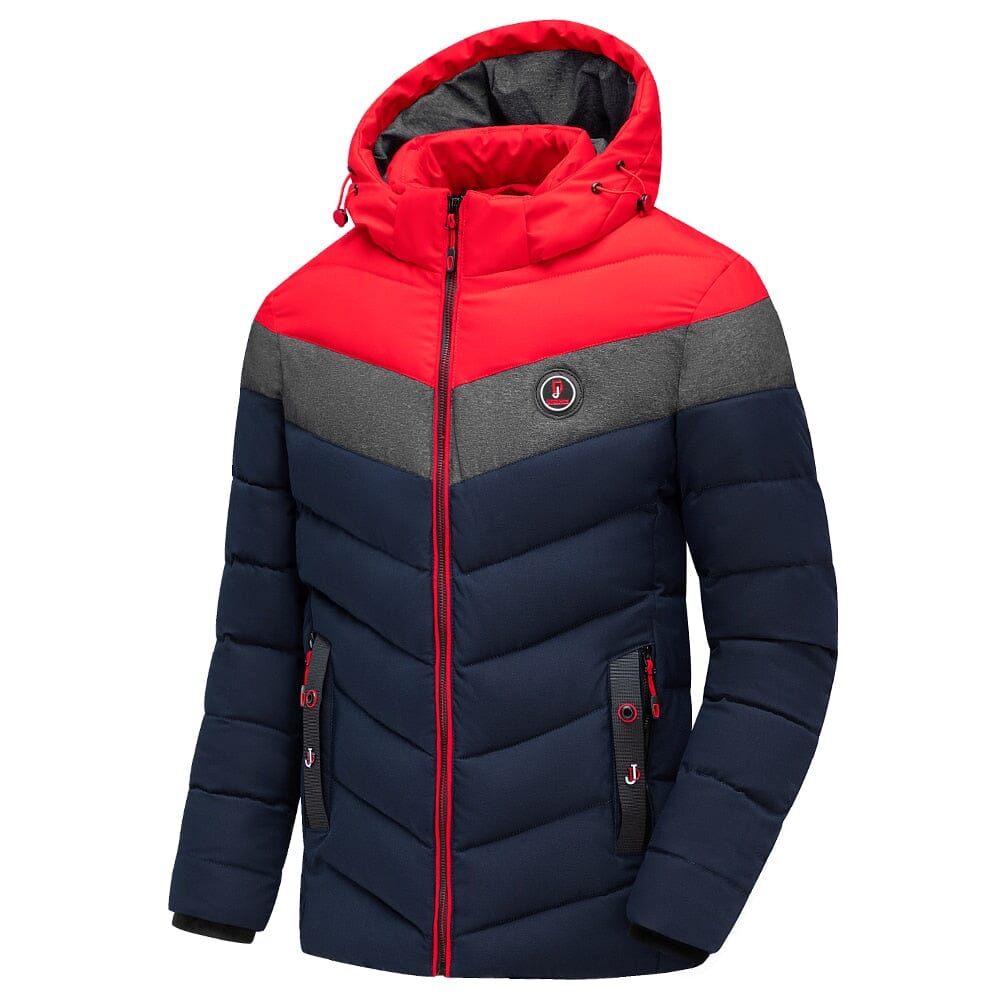 Men's Padded Winter Jacket – Removable Hood