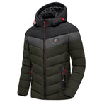 Men's Padded Winter Jacket – Removable Hood