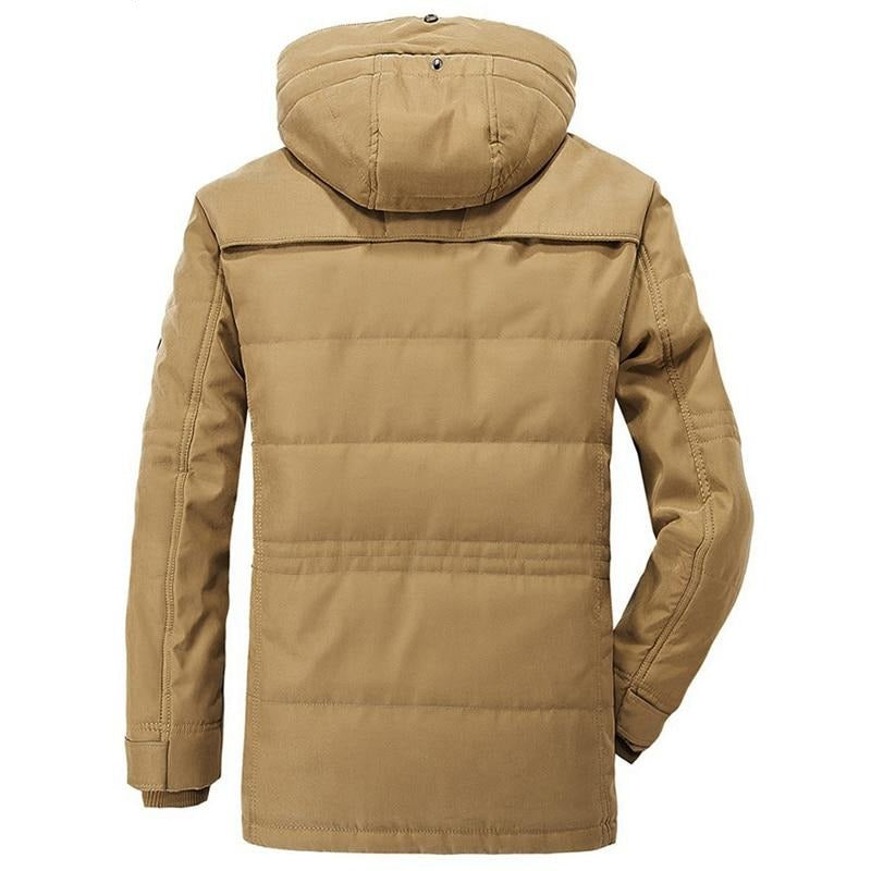 Men's Fur Lined Winter Jacket – Removable Hood