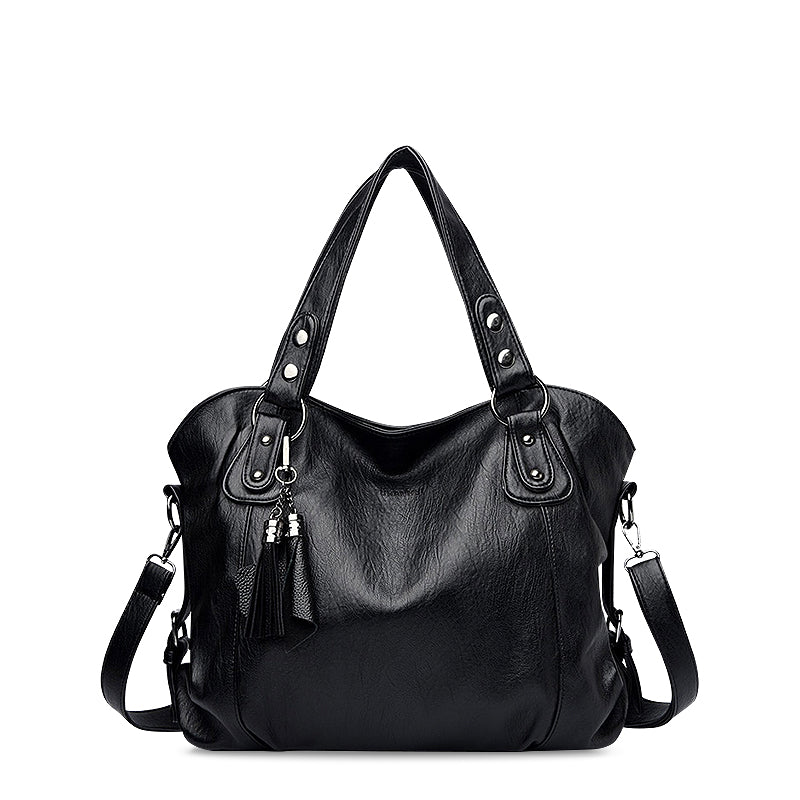 Women's Vegan Leather Tote Bag – Detachable Strap