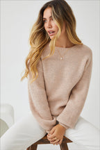 Women's Bishop Sleeve Knit Jumper – Cinched Cuffs