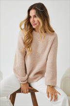 Women's Bishop Sleeve Knit Jumper – Cinched Cuffs