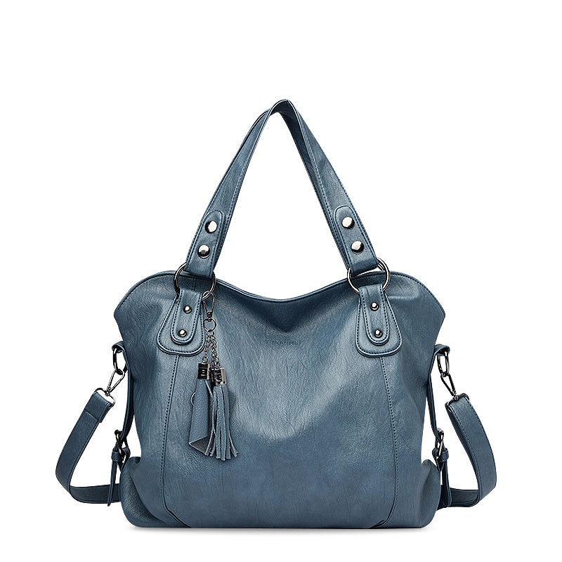 Women's Vegan Leather Tote Bag – Detachable Strap