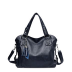 Women's Vegan Leather Tote Bag – Detachable Strap