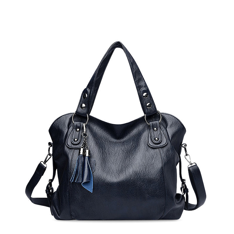 Women's Vegan Leather Tote Bag – Detachable Strap