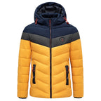 Men's Padded Winter Jacket – Removable Hood