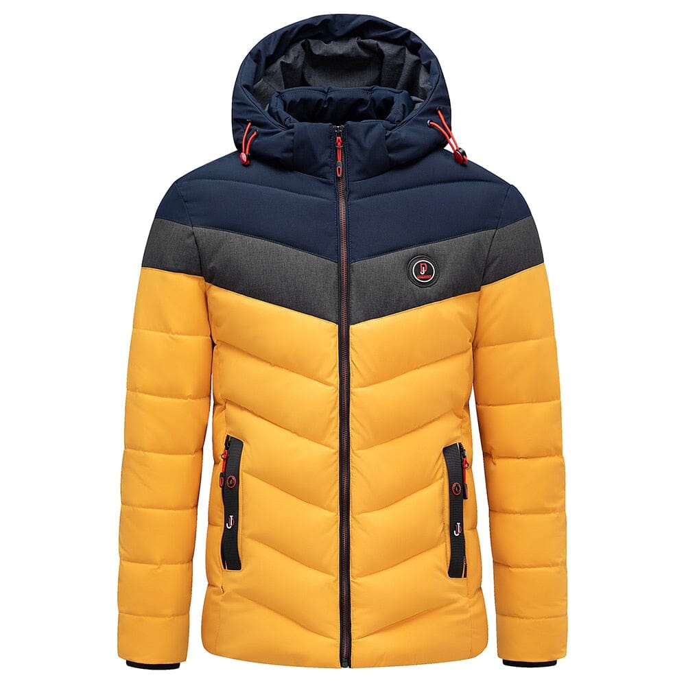 Men's Padded Winter Jacket – Removable Hood