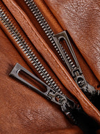 Women's Vegan Leather Zip Shoulder Bag