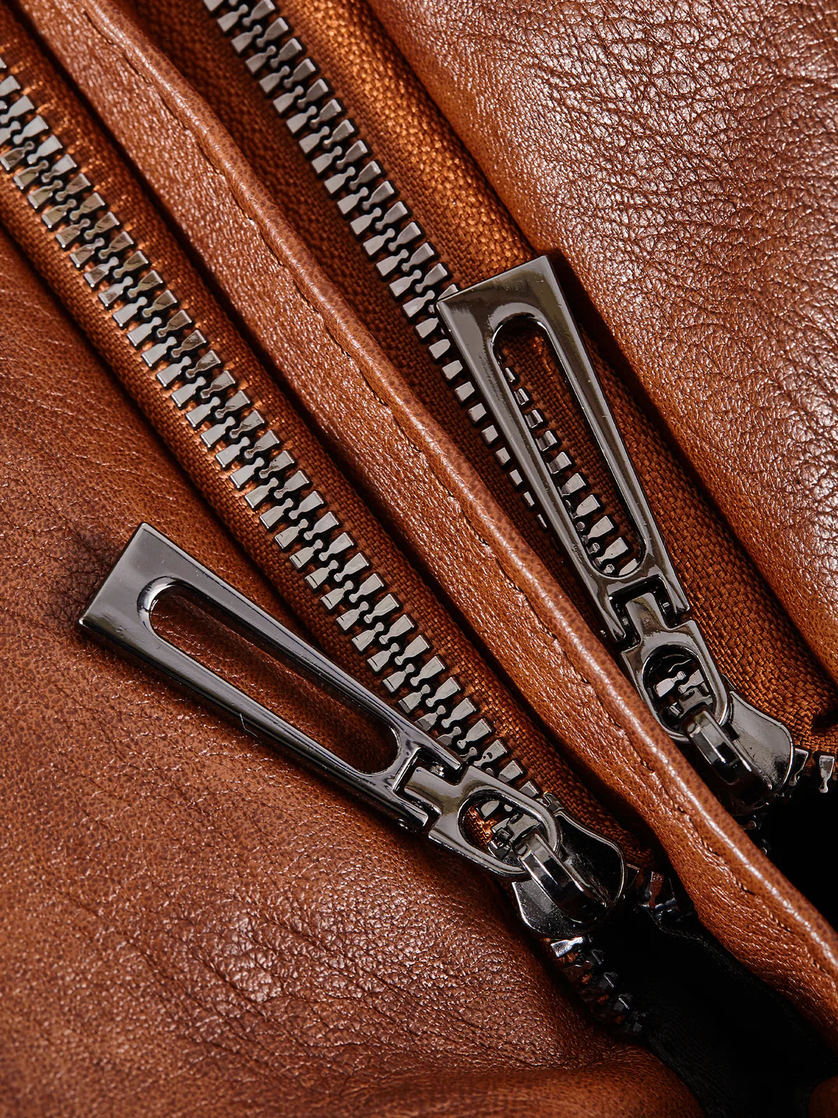 Women's Vegan Leather Zip Shoulder Bag