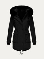 Mia | Faux Fur Hooded Cotton Parka
