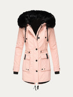 Mia | Faux Fur Hooded Cotton Parka