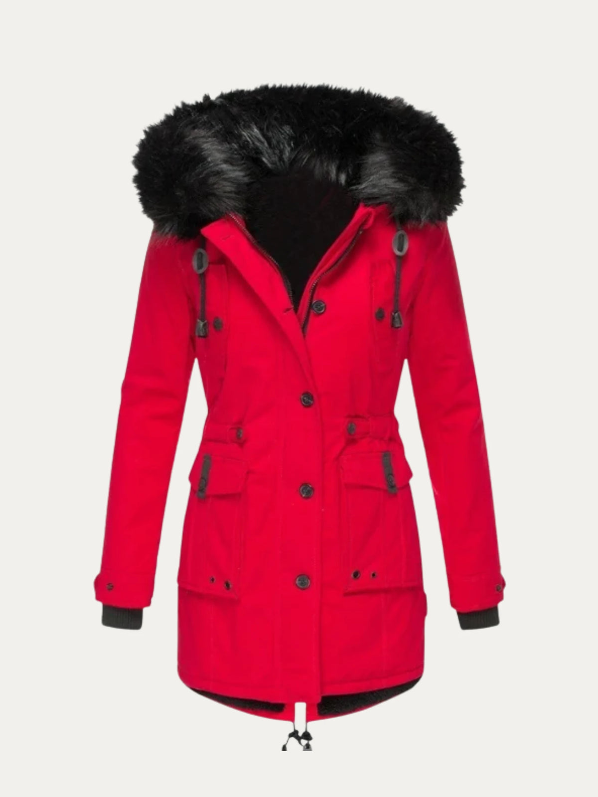 Mia | Faux Fur Hooded Cotton Parka