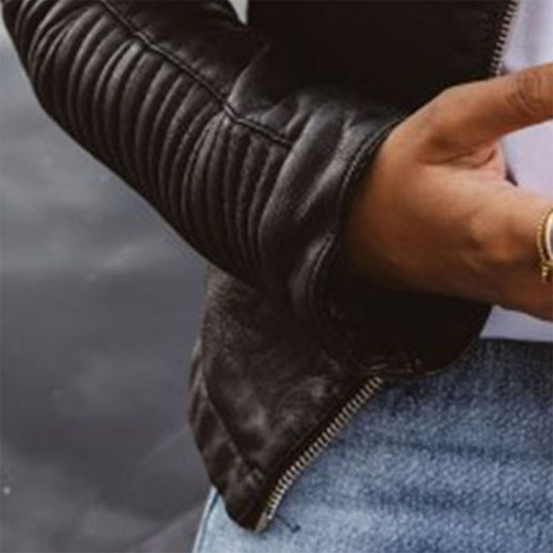 Isabella | Classic Leather Jacket