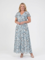 Anna | Flutter Sleeve Maxi Dress