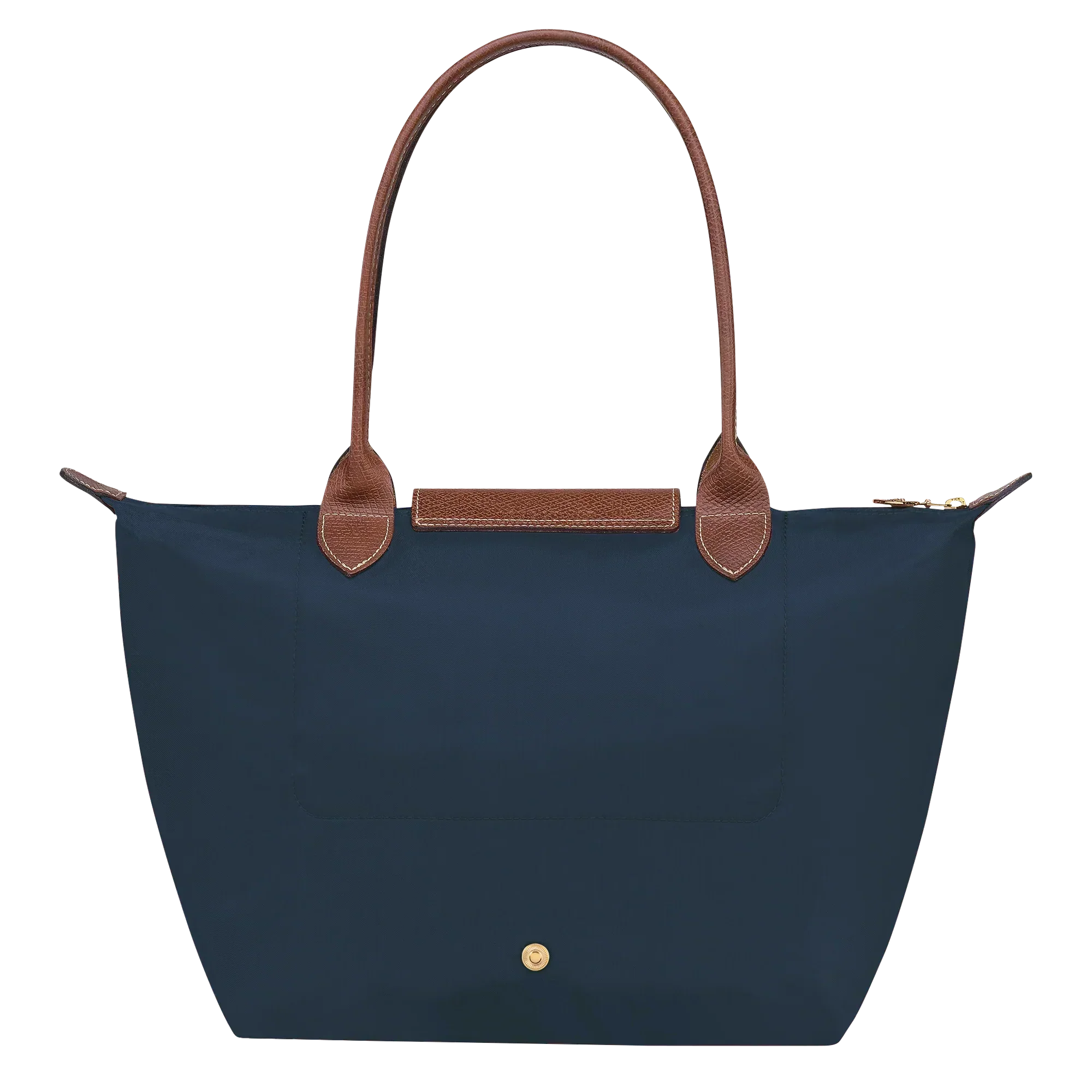 Women's Foldable Nylon Tote Bag – Zip & Snap Closure