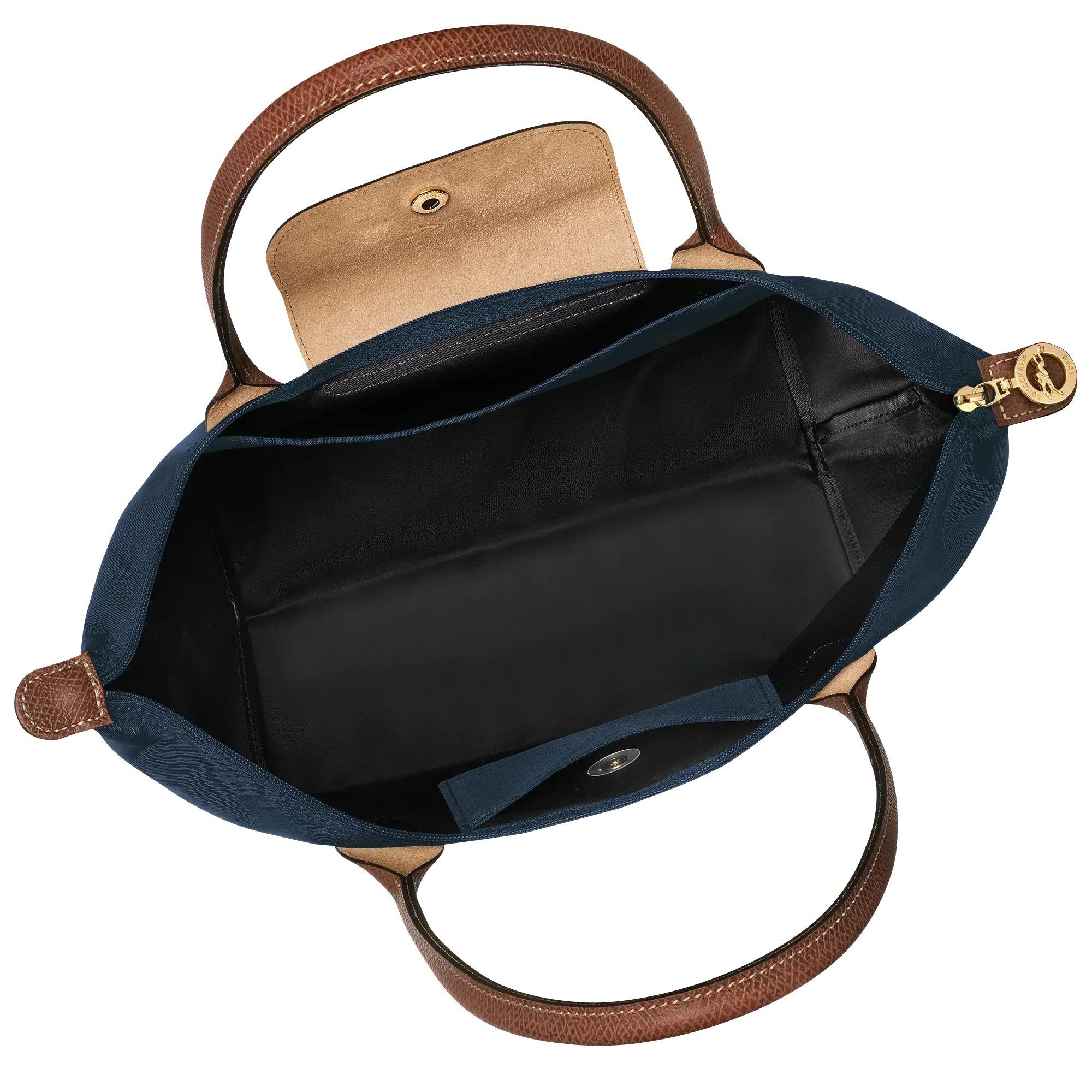 Women's Foldable Nylon Tote Bag – Zip & Snap Closure