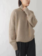 Poppy Women's High Collar Knitted Jumper
