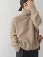 Poppy Women's High Collar Knitted Jumper