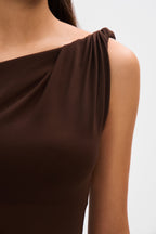 Lizzie Mesh Maxi Dress – Draped Design