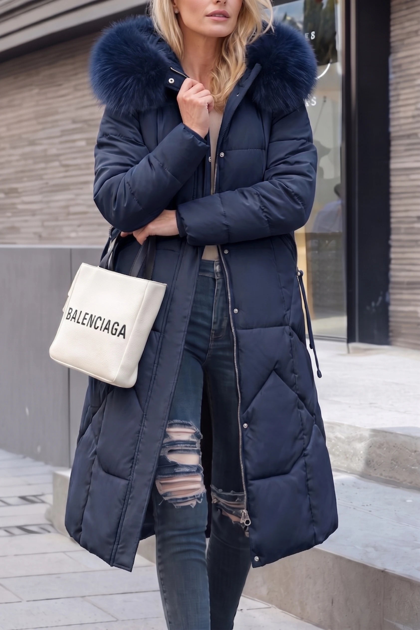 Charlotte | Luxe Quilted Puffer Long Coat