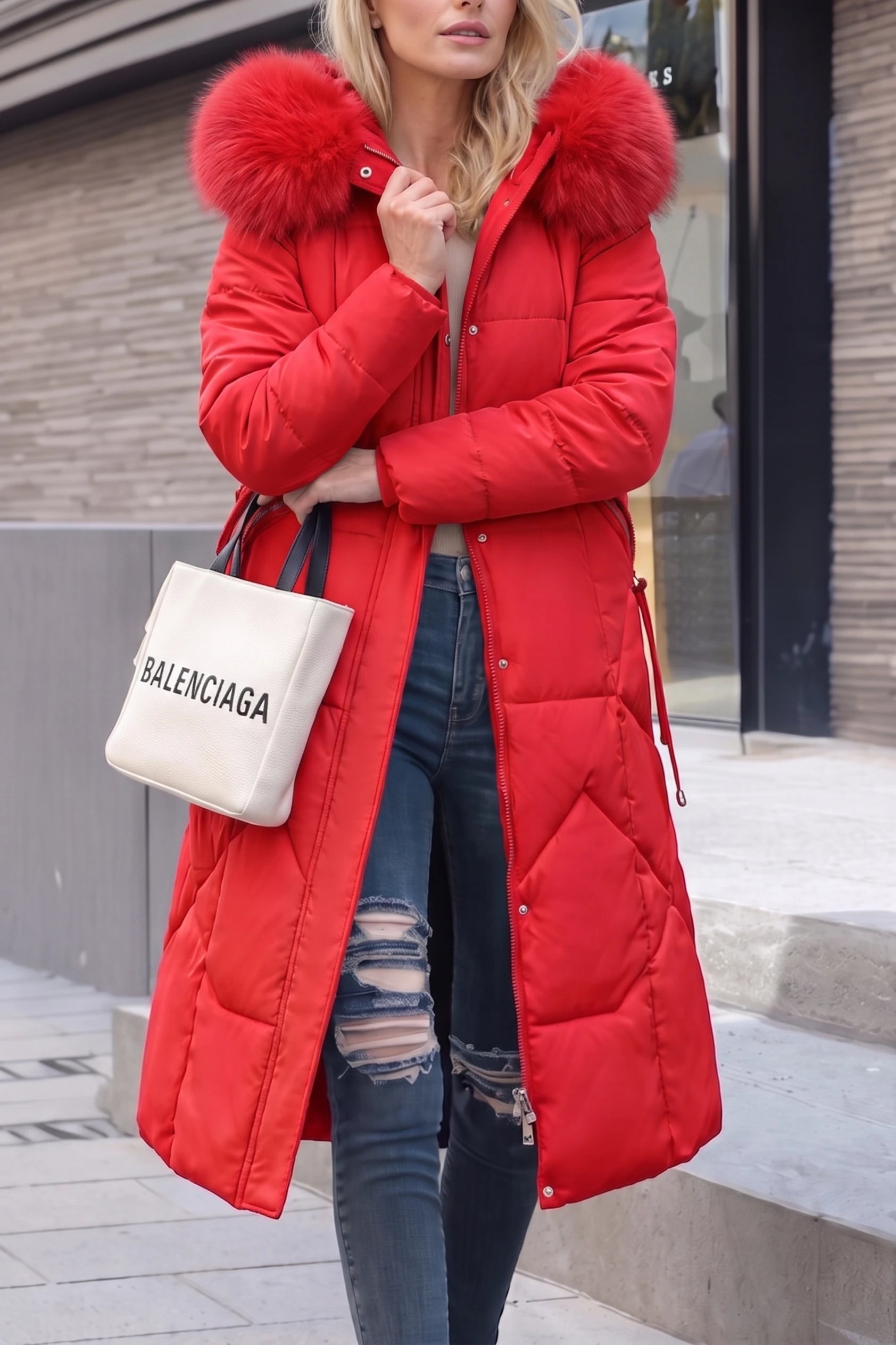 Charlotte | Luxe Quilted Puffer Long Coat
